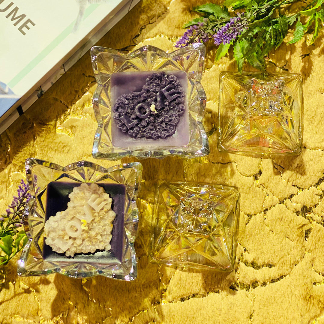 Diamond Heart Lavender Candle