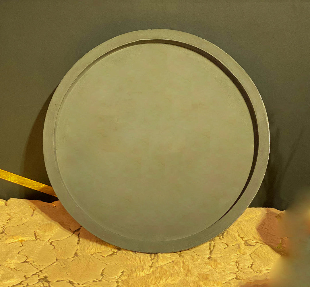Black 1ft round vanity/dressing decor tray