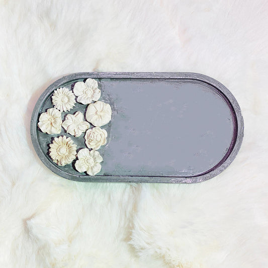 Flower Concrete Trinket Tray