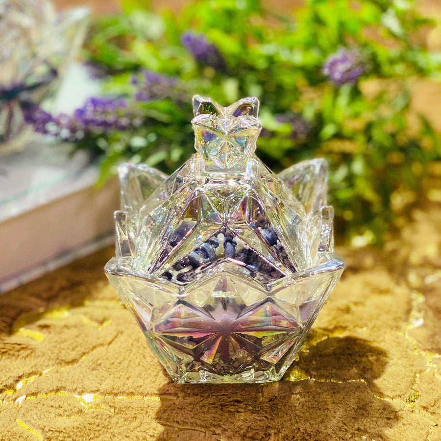 Diamond Heart Lavender Candle