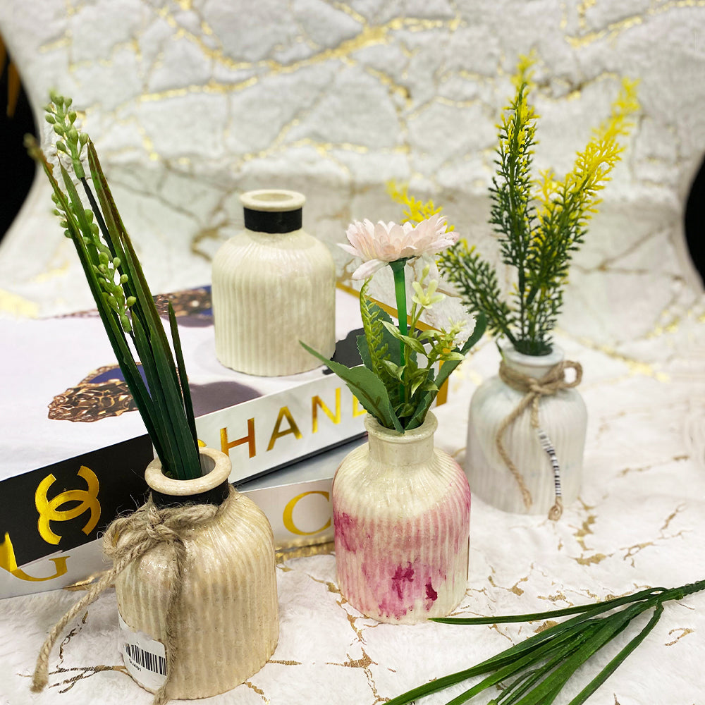 Mini Lining Vase with flower/feather/filler