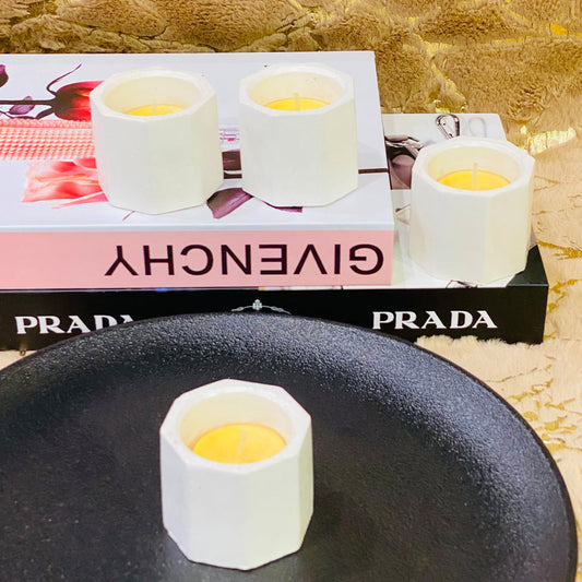 Mini candle holder with candle 4pcs set